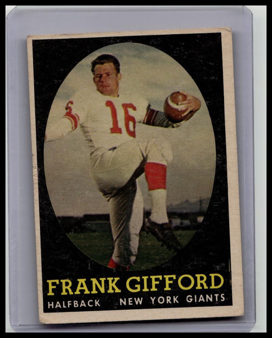 1958 TOPPS FOOTBALL FRANK GIFFORD