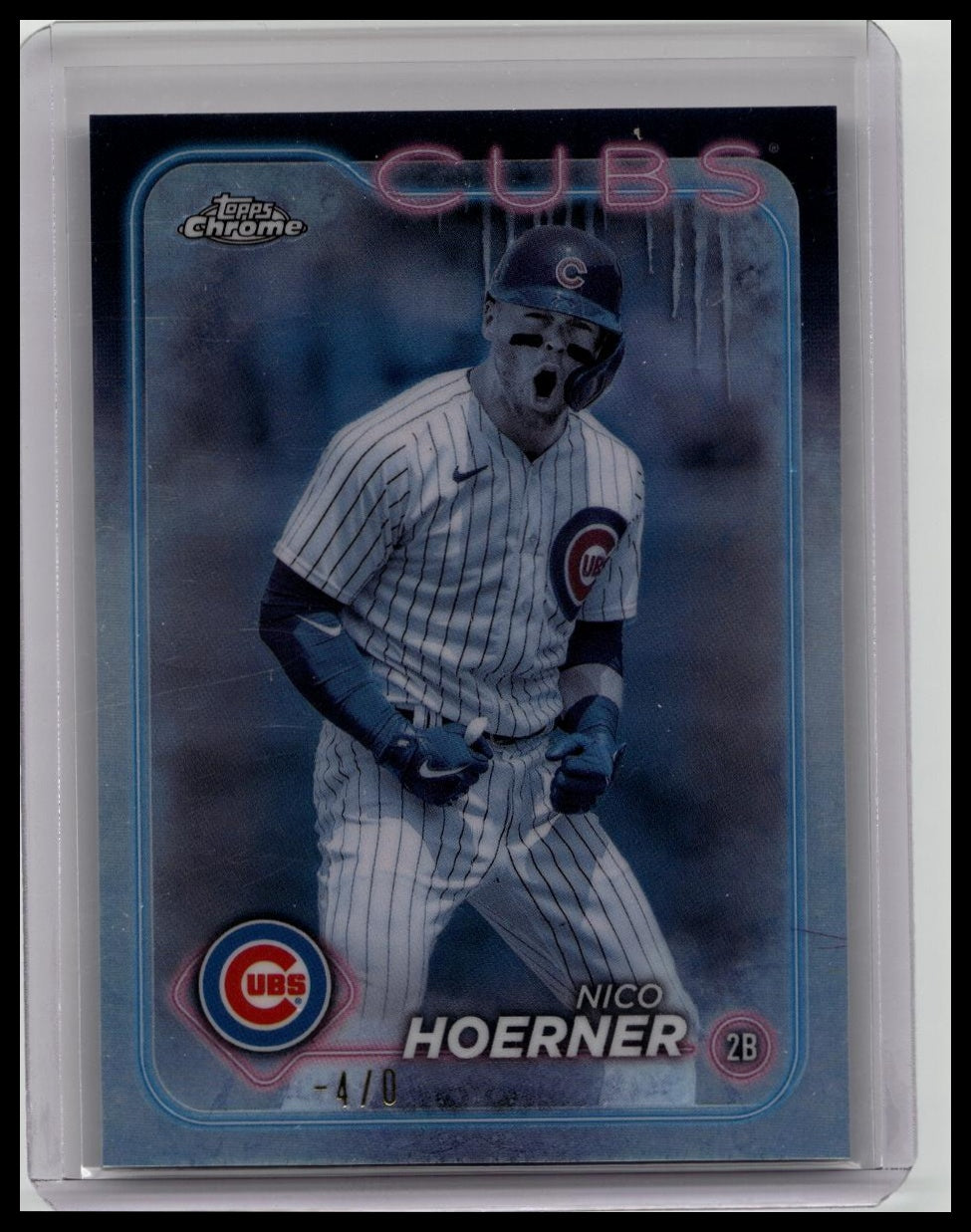 2024 Topps Chrome Nico Hoerner SubZero Frozenfractor SSP -4/0 #141 Chi ...