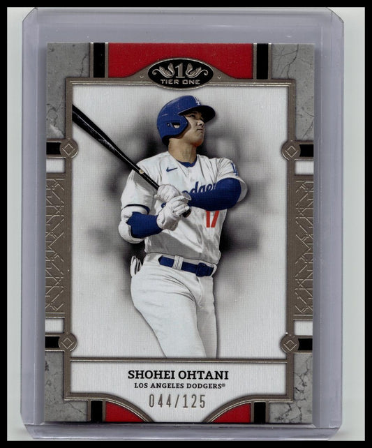 Shohei Ohtani - 2024 Topps Tier One Red Parallel /125 - Dodgers