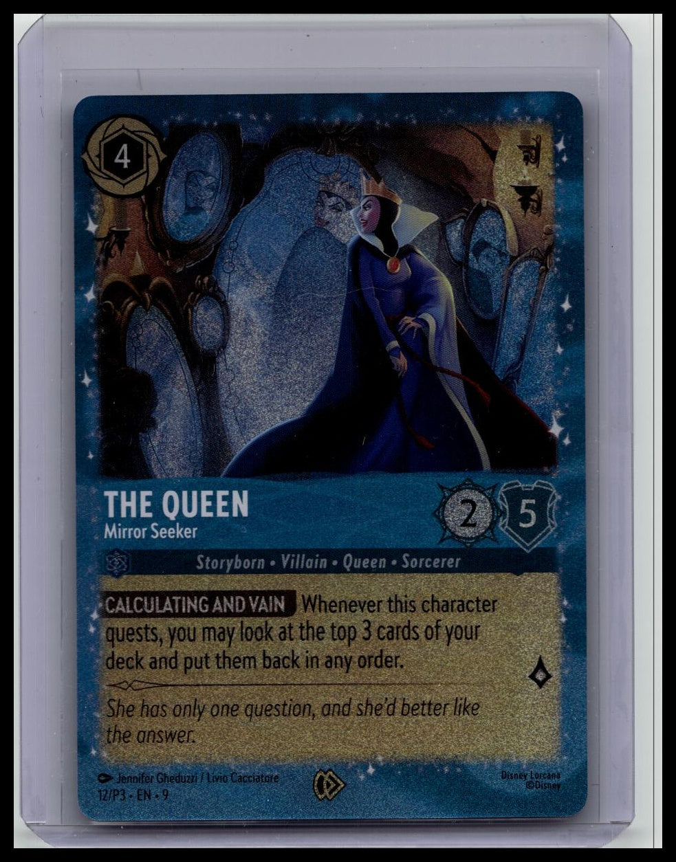 Disney Lorcana The Queen Mirror Seeker Foil Promo Costco 12/P3 First Chapter