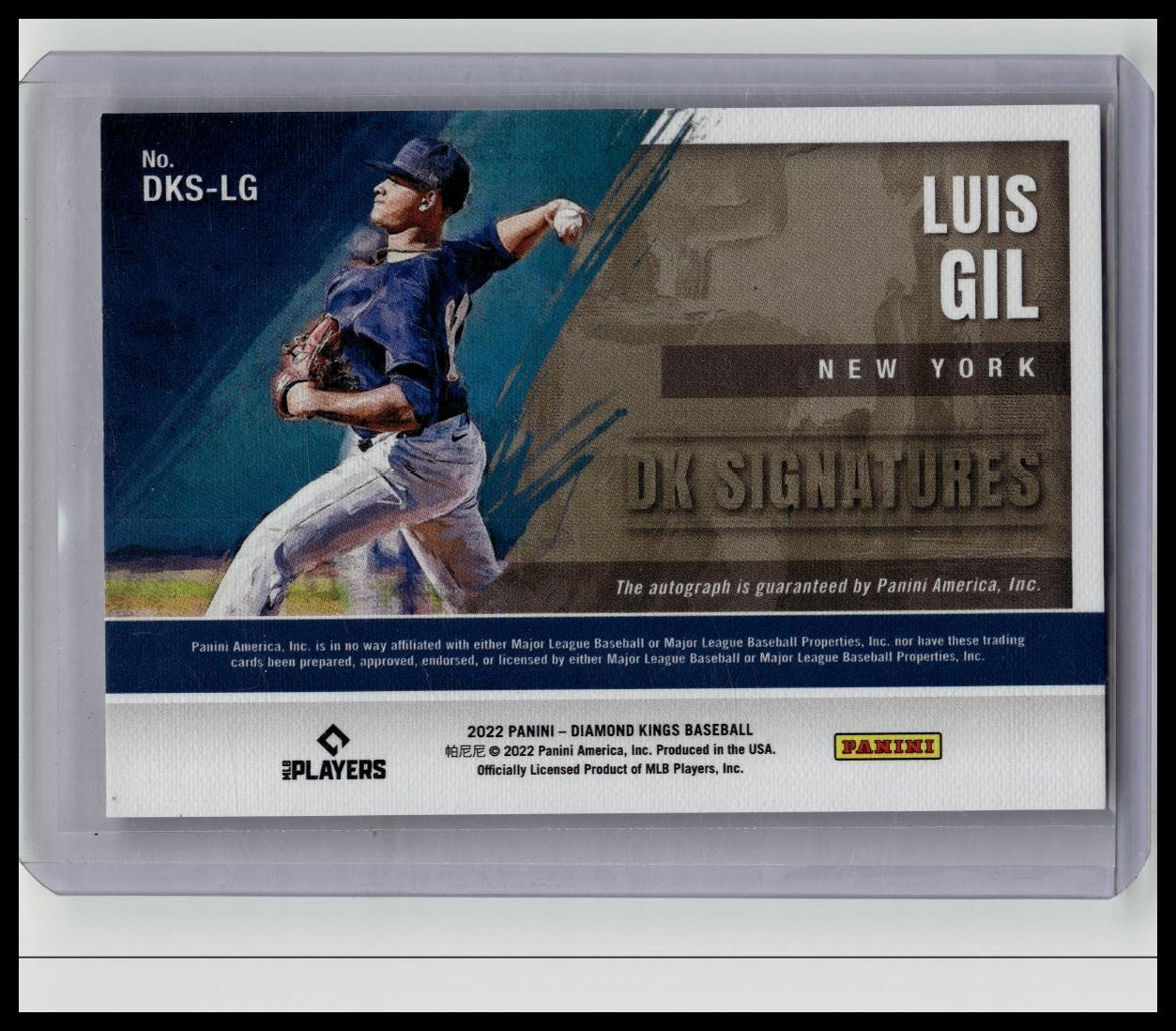 2022 Panini Diamond Kings Luis Gil Auto /25