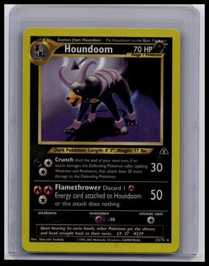 Houndoom - 23/75 - Pokemon Neo Discovery Unlimited Rare Card WOTC