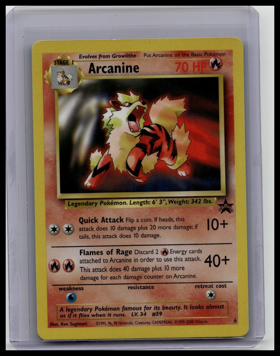 Wizards of the Coast Pokemon TCG Arcanine 06/53 Wotc Promo