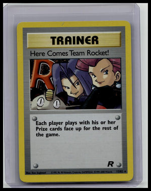 Pokémon Here Comes Team Rocket! Team Rocket Holo Rare 15/82 English