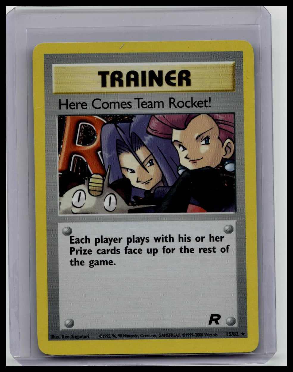 Pokémon Here Comes Team Rocket! Team Rocket Holo Rare 15/82 English