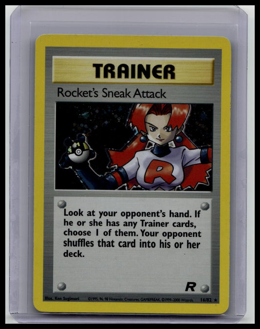 Pokemon Team Rocket "Rocket's Sneak Attack" 16/82 Holo Rare