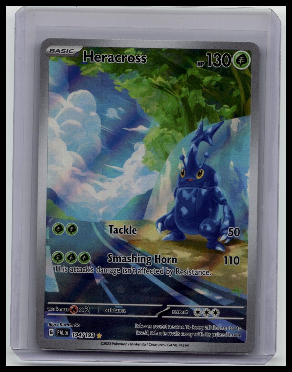 Heracross - 194/193 - Pokémon Paldea Evolved Illustration Rare Card