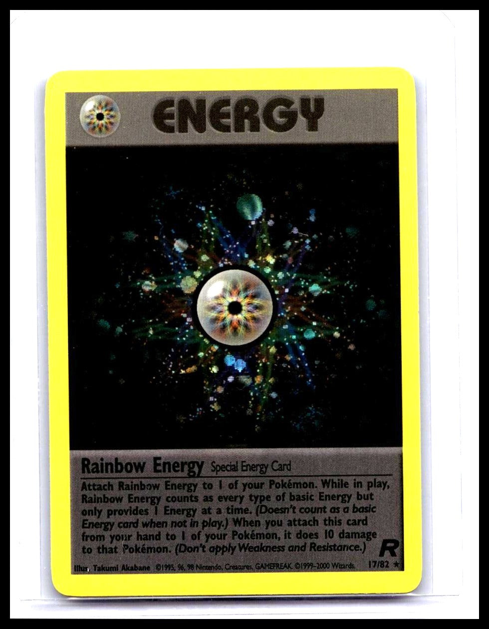 Rainbow Energy #17/82 Holo Team Rocket 2000