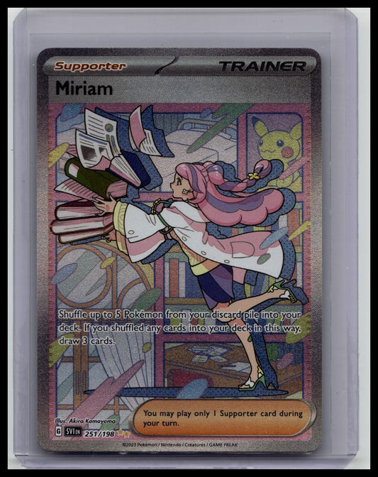 Pokémon Miriam Special Illustration Rare Full Art Holo SV01 #251/198