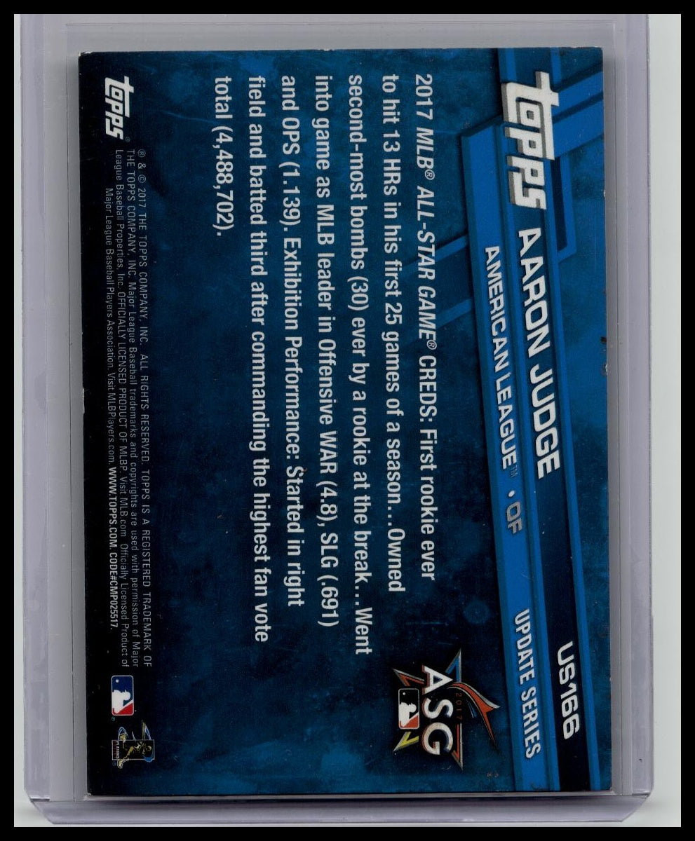 2017 Topps Update Series - Aaron Judge #US166 Throwing (RC)