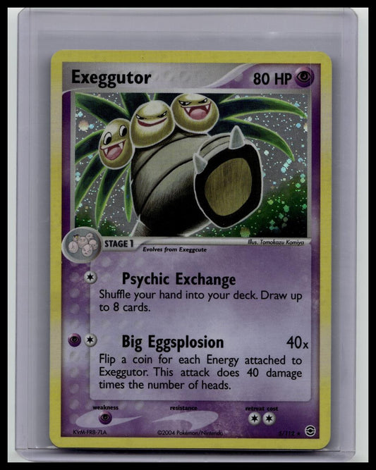 Exeggutor 5/112 Holo Rare EX FireRed LeafGreen 2004 Pokémon Card