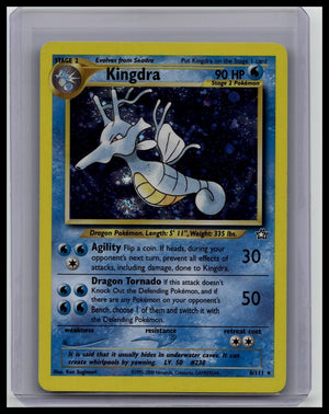 Kingdra - 8/111 - Pokémon Neo Genesis Unlimited Holo Rare Card WOTC