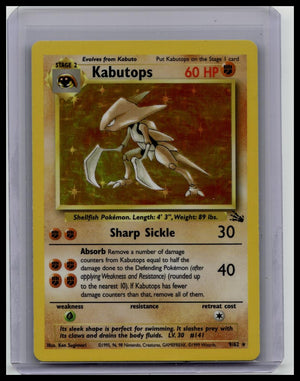 Pokémon TCG Kabutops 9/62 Fossil Holo Unlimited