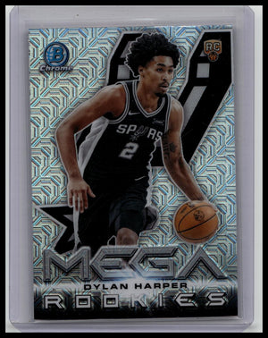 Topps 2025 Bowman Chrome Mega Rookies Insert Dylan Harper Rookie MR-2 Spurs NBA