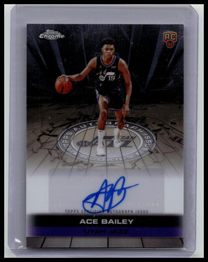2025-26 Topps Chrome Basketball Ace Bailey Rookie Auto #TAUR2-AB RC