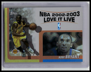 Kobe Bryant Lakers 2003-04 Topps Love It Live #LL-KB
