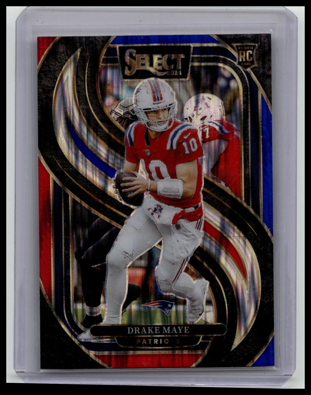 2024 PANINI SELECT DRAKE MAYE RC PREMIER RED/BLUE SHOCK #113