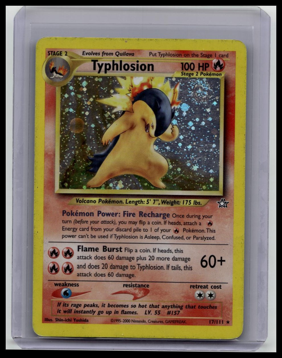 SWIRL Typhlosion 17/111 - Neo Genesis Unlimited Holo - Pokemon Card