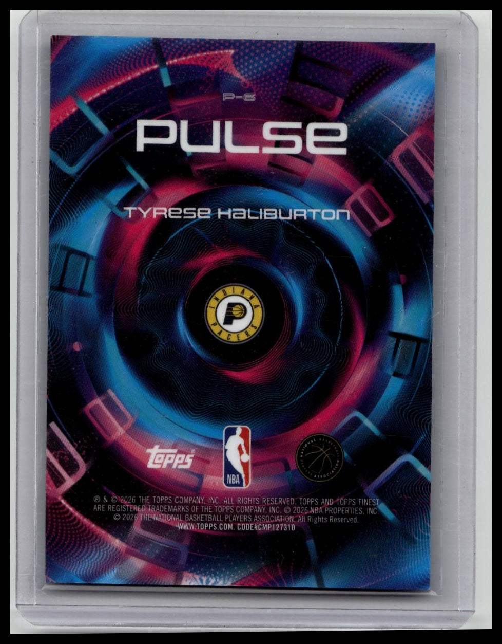 2025-26 TOPPS FINEST TYRESE HALIBURTON PULSE REFRACTOR SSP PACERS