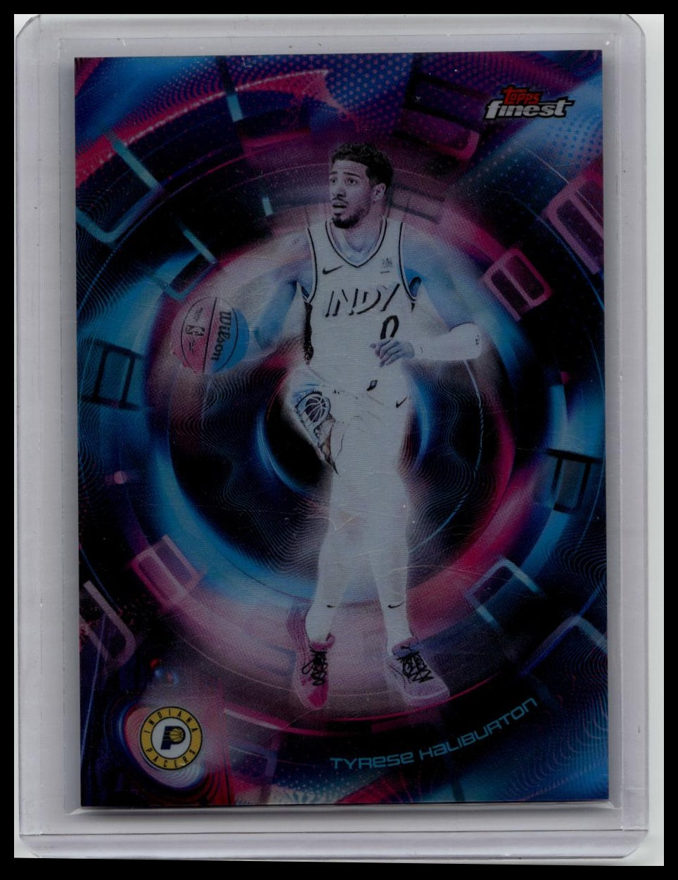 2025-26 TOPPS FINEST TYRESE HALIBURTON PULSE REFRACTOR SSP PACERS