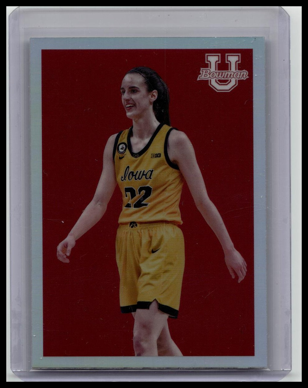 Caitlin Clark 2023 Bowman U Chrome Rookie Throwback #09B-30 RC Iowa Bowman 1st