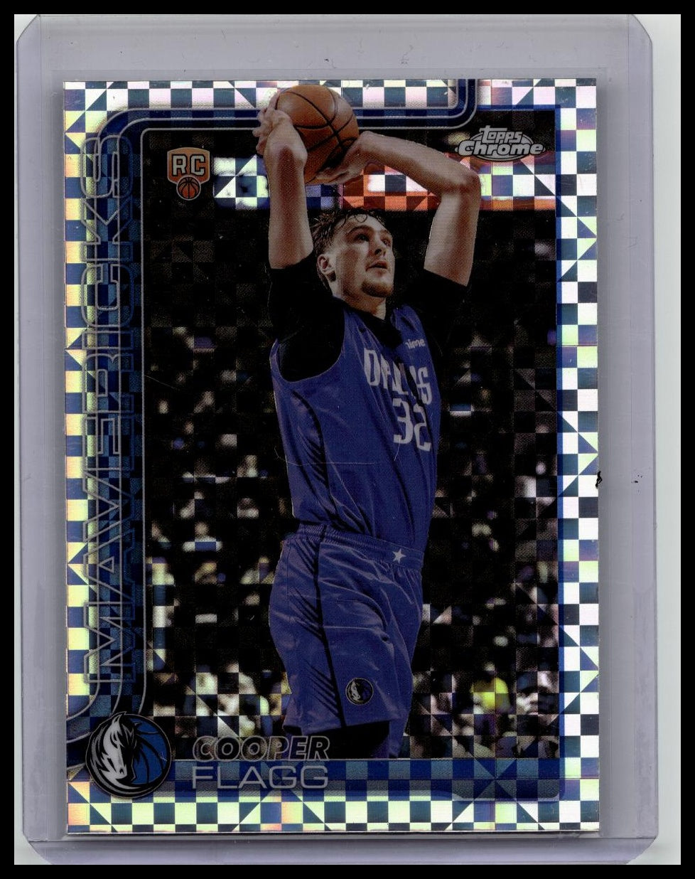 2025-26 Topps Chrome Cooper Flagg #251 X-Fractor Refractor Rookie RC