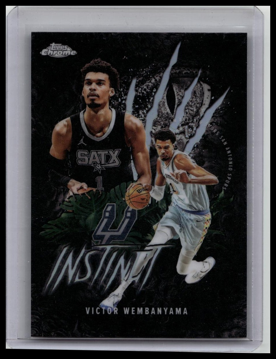 2025-26 Topps Chrome Victor Wembanyama #INS-9 Instinct Silver Refractor