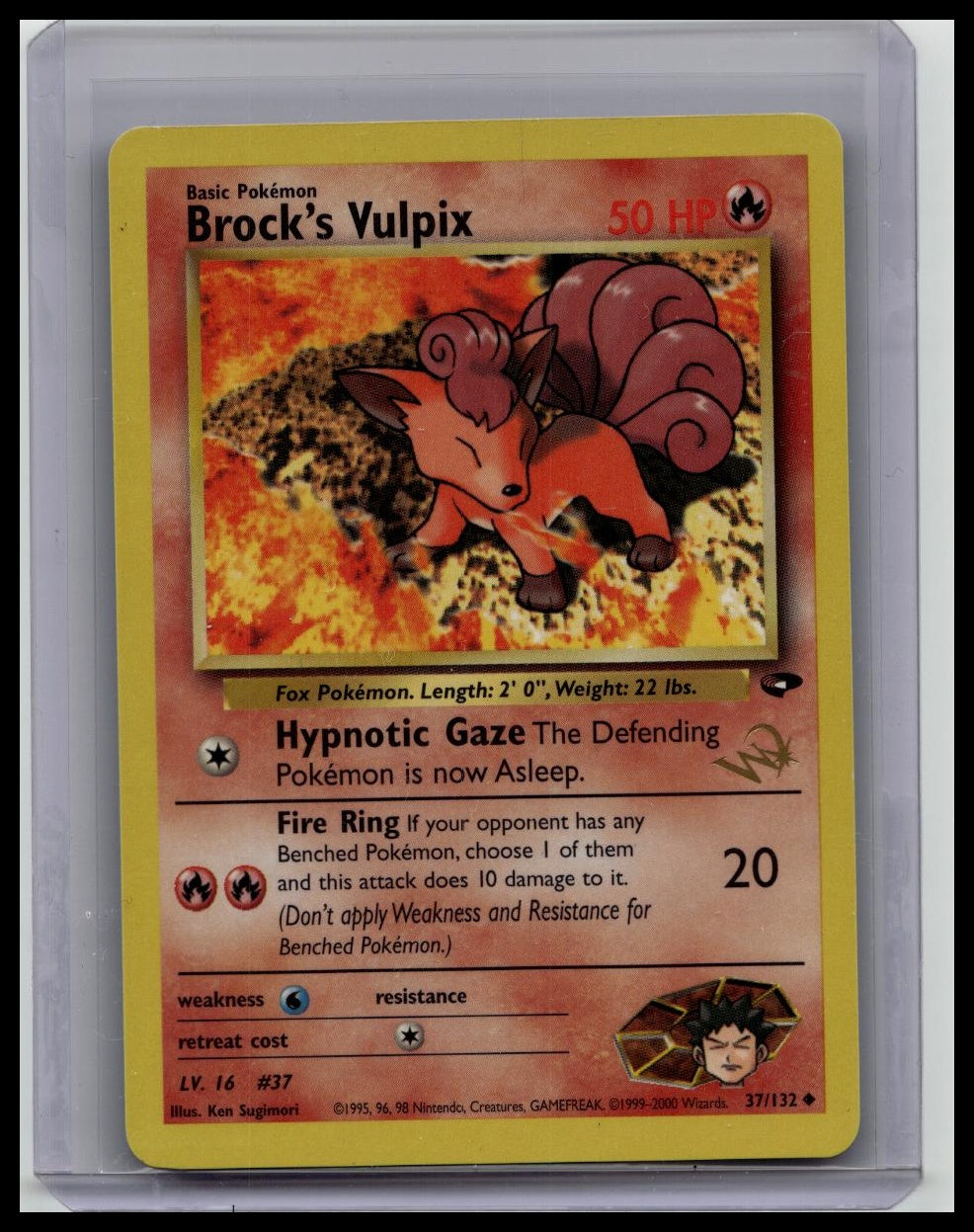 Pokemon Card - Brock's Vulpix Gym Challenge 37/132 Uncommon