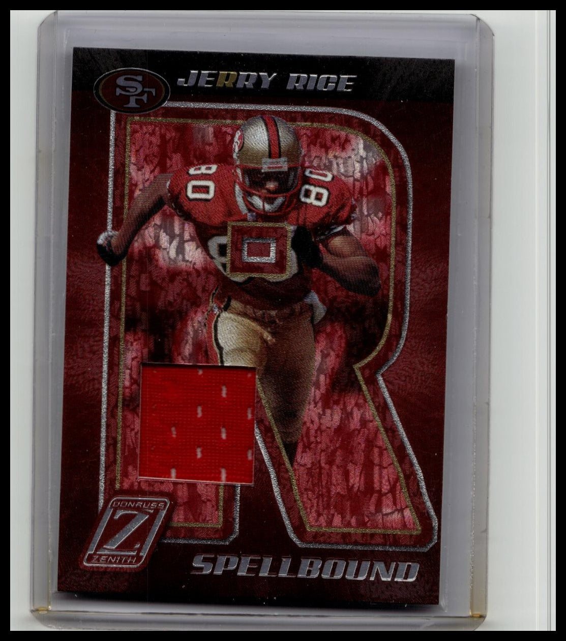 Jerry Rice 2005 Donruss Zenith - Spellbound Game-Jersey #S-18 49ers /250 Rare SP