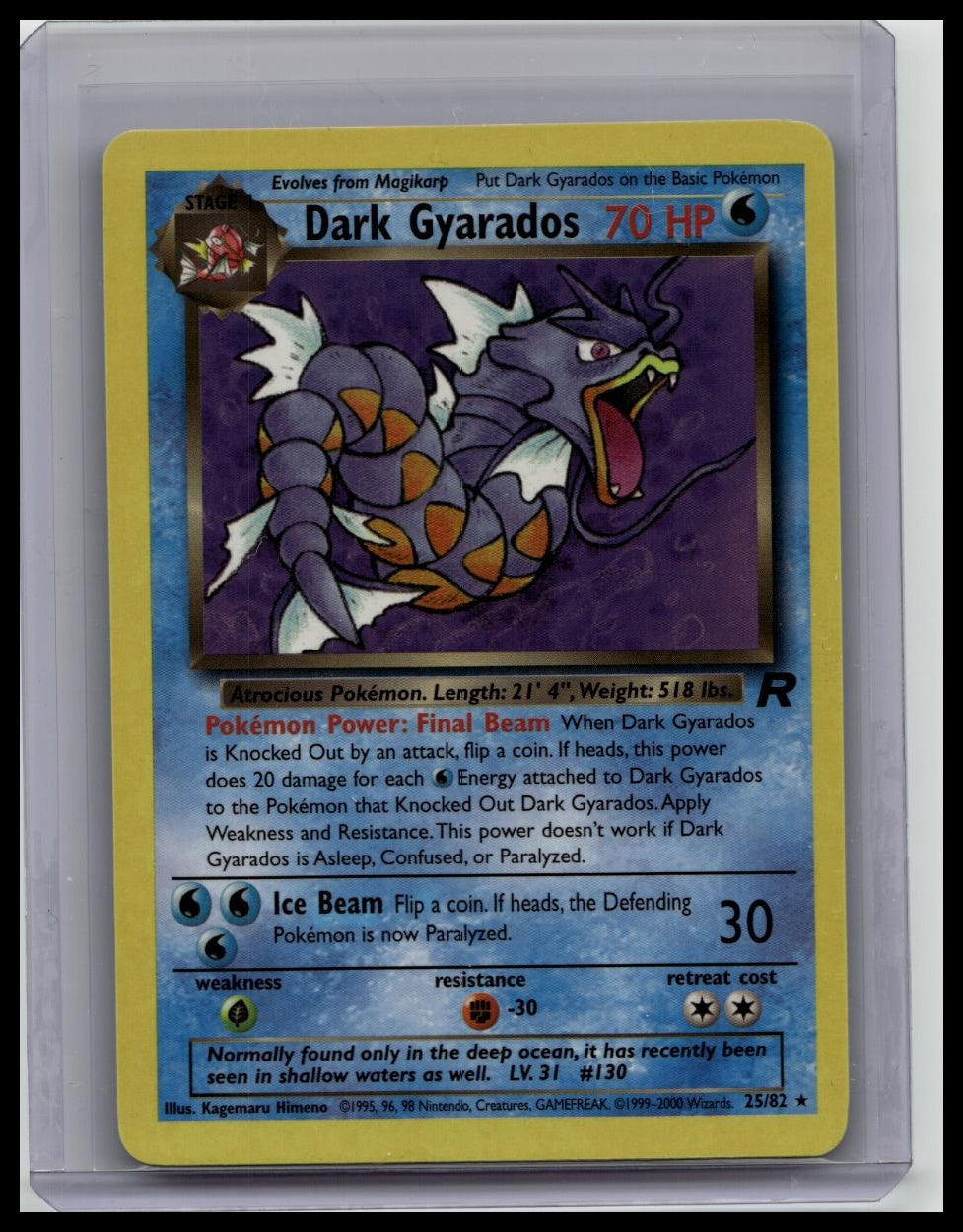 Pokémon TCG Dark Gyarados 25/82 Team Rocket English