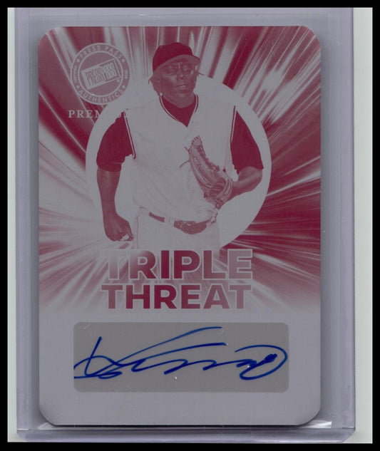 2024 Leaf Press Pass Premium Vladimir Guerrero Printing Plate Auto 1/1