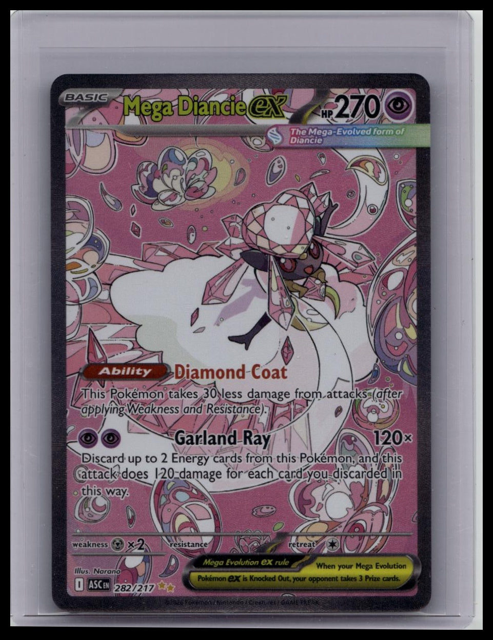 Mega Diancie ex 282/217 - Ascended Heroes SIR Pokemon TCG