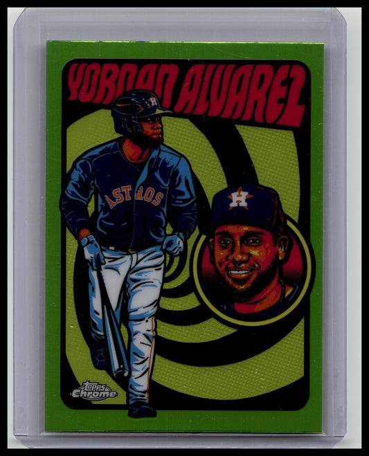 2024 Topps Chrome Baseball Yordan Alvarez All Stars Ultra Violet UV-6 Houston