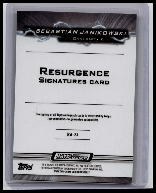 Sebastian Janikowski 2024 Topps Composite Gold Auto /50