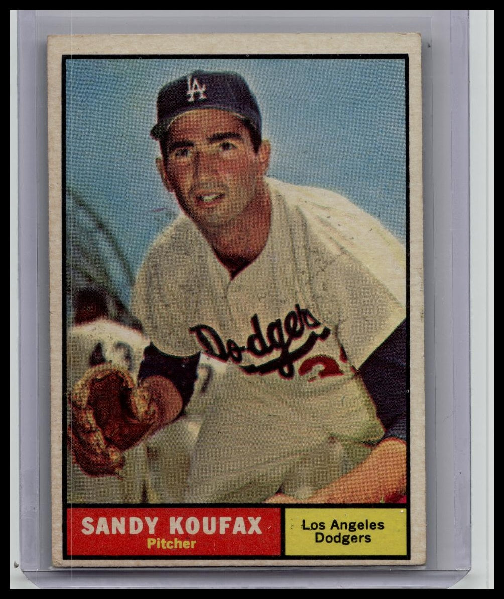 1961 TOPPS BASEBALL #344 SANDY KOUFAX L.A. DODGERS