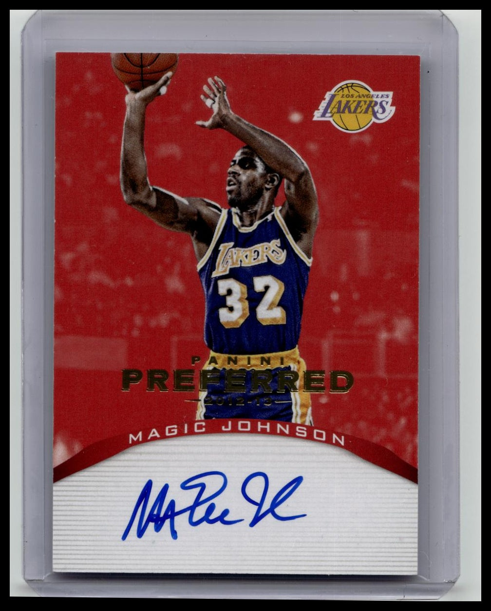 2012-13 Panini Preferred Magic Johnson Auto /25