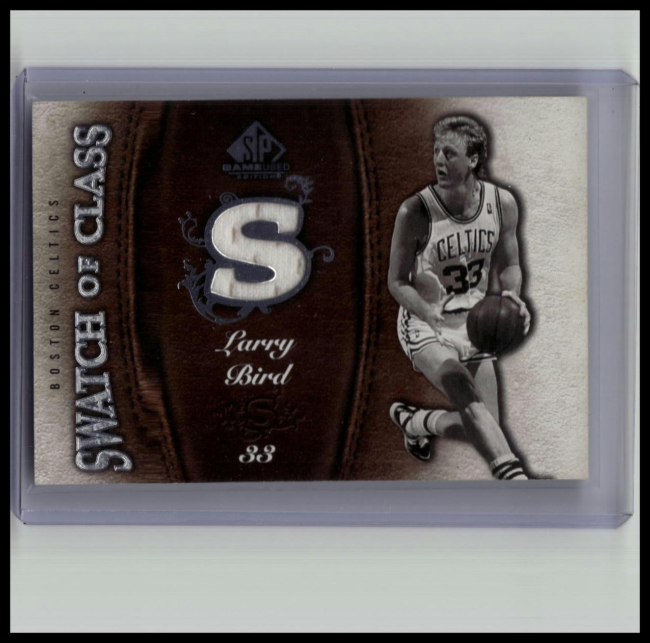 2007-08 SP Game Used Swatch of Class Relic Larry Bird #SC-LB