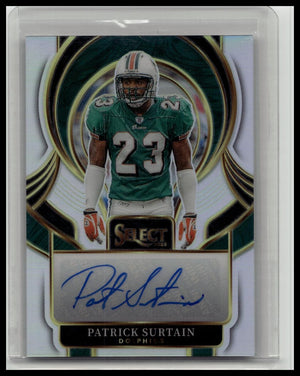 Patrick Surtain - 2025 Panini Select Silver Signatures Auto #SIP-PSN Dolphins