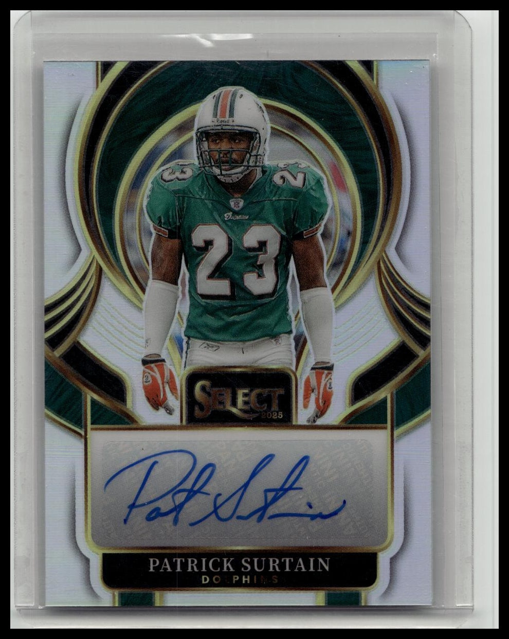 Patrick Surtain - 2025 Panini Select Silver Signatures Auto #SIP-PSN Dolphins