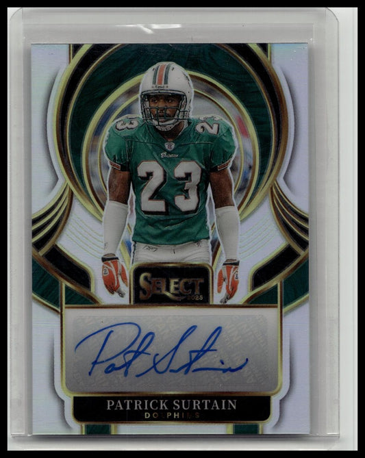 Patrick Surtain - 2025 Panini Select Silver Signatures Auto #SIP-PSN Dolphins