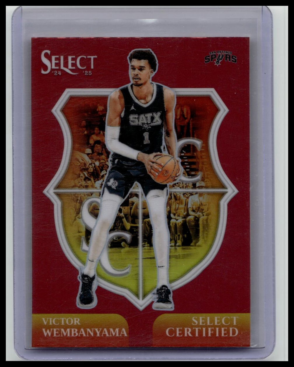 2024-25 Panini Select - Select Certified VICTOR WEMBANYAMA #2 (Red Prizm)