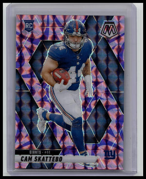 Cam Skattebo Rookie 2025 Panini Mosaic #305 Mosaic Reactive Purple Giants