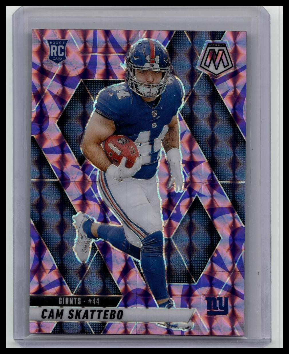 Cam Skattebo Rookie 2025 Panini Mosaic #305 Mosaic Reactive Purple Giants