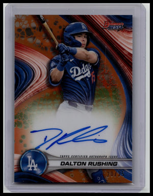 2024 Bowman’s Best Dalton Rushing Best Of 2024 Auto Orange /25