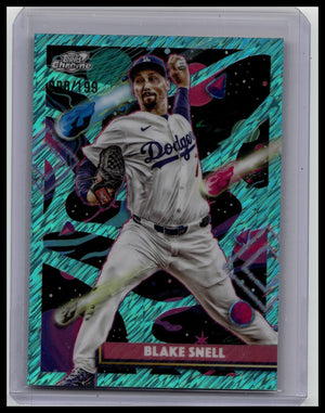 2025 Topps Chrome Cosmic Blake Snell Aqua /199 #131 Dodgers