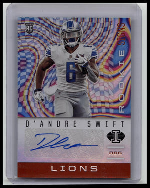 D'ANDRE SWIFT 2020 PANINI ILLUSIONS #RS4 ROOKIE SIGNS RC AUTO