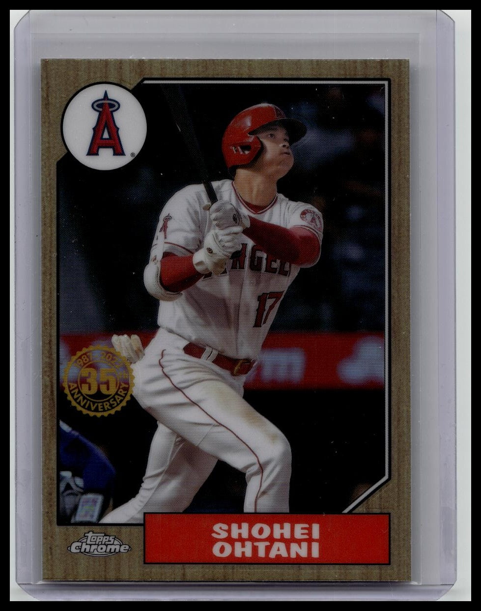 Shohei Ohtani 35th Anniversary Refractor Topps Chrome Baseball #87BC-2