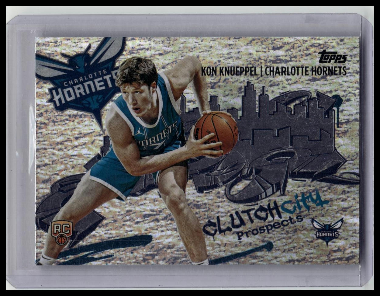 2025-26 Topps - Clutch City Prospects Kon Knueppel #CC-4 Holofoil (RC)