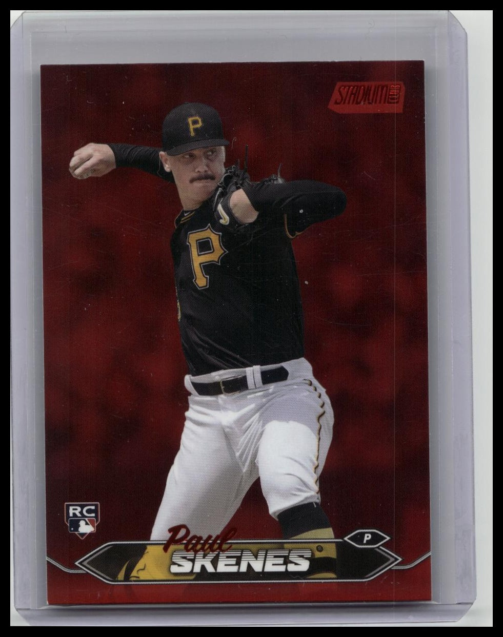 Paul Skenes Red Parallel RC 2024 Topps Stadium Club Pittsburgh Pirates ROY