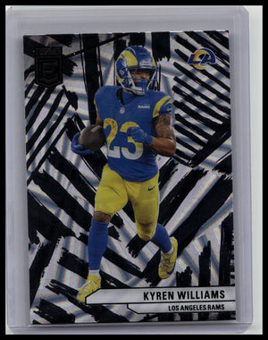 KYREN WILLIAMS 2024 Donruss Elite RAZZLE DAZZLE SP CASE HIT #63 SSP Rams